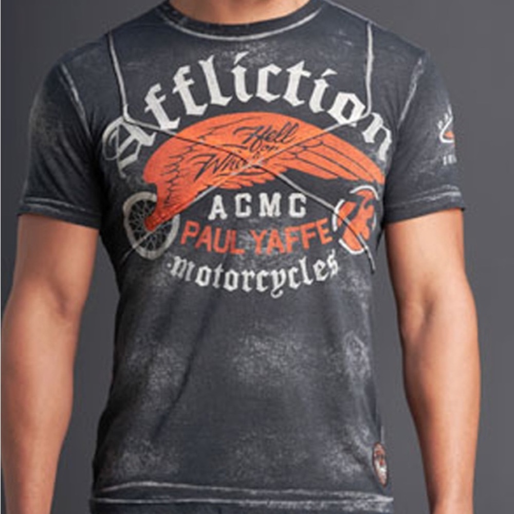 NWT Affliction Paul Yaffe men’s T-shirt - Picture 7 of 8
